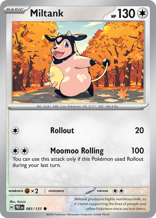 Miltank - 81/131 - Normal - NM - Common - Prismatic Evolutions