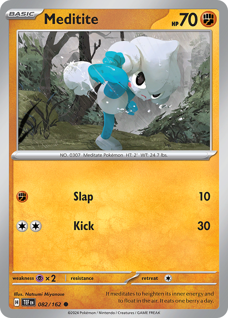 Meditite - 82/162 - Reverse Holofoil - NM - Common - Temporal Forces