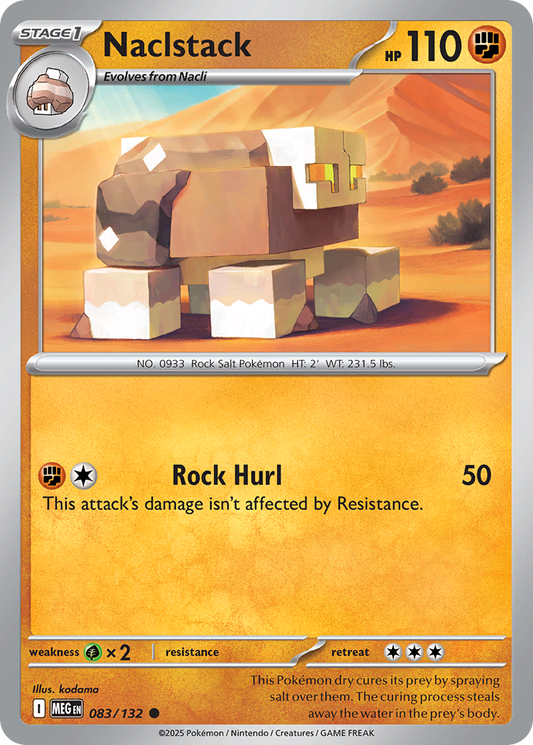 Naclstack - 83/132 - Reverse Holofoil - NM - Common - Mega Evolution