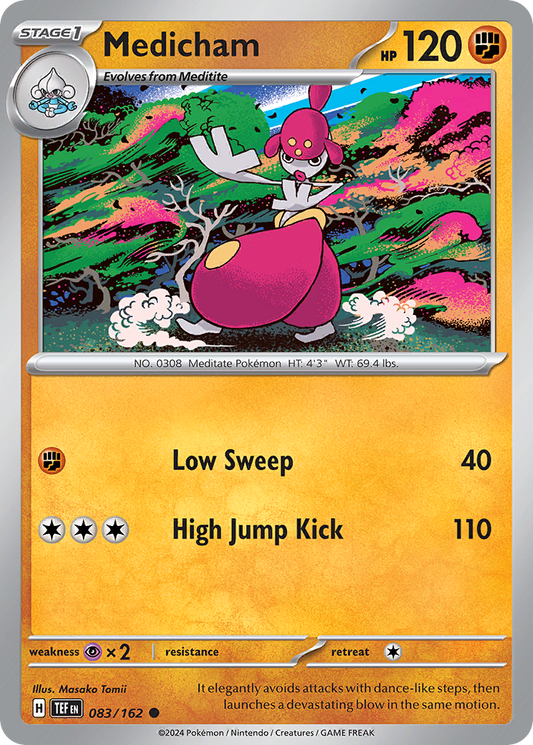 Medicham - 83/162 - Reverse Holofoil - NM - Common - Temporal Forces
