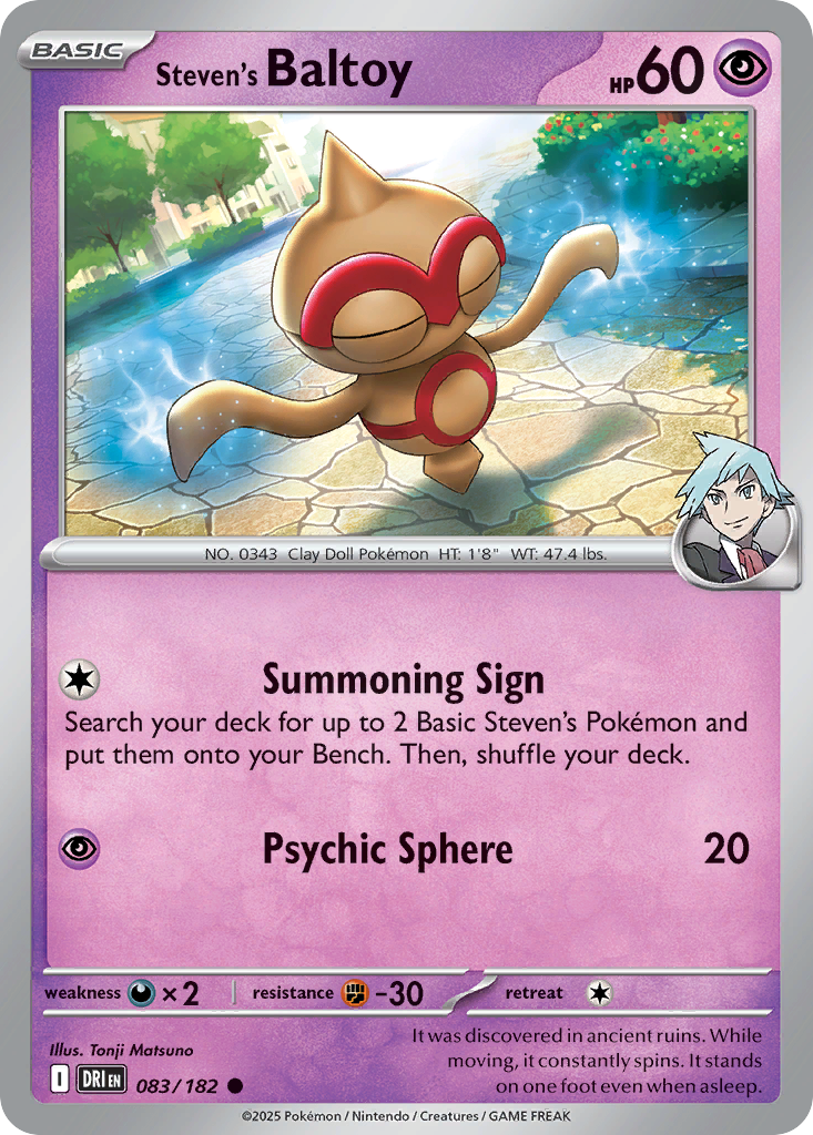 Steven's Baltoy - 83/182 - Normal - NM - Common - Destined Rivals
