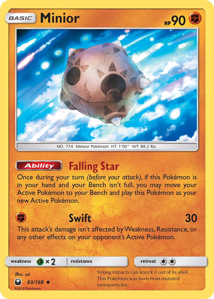 Minior - 83/168 - Normal - NM - Uncommon - Celestial Storm
