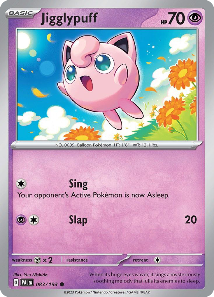Jigglypuff - 83/193 - Normal - NM - Common - Paldea Evolved