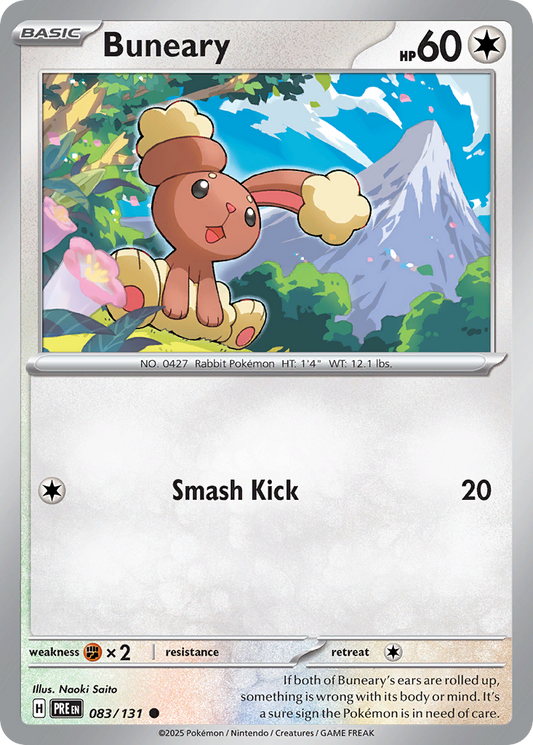 Buneary - 83/131 - Normal - NM - Common - Prismatic Evolutions