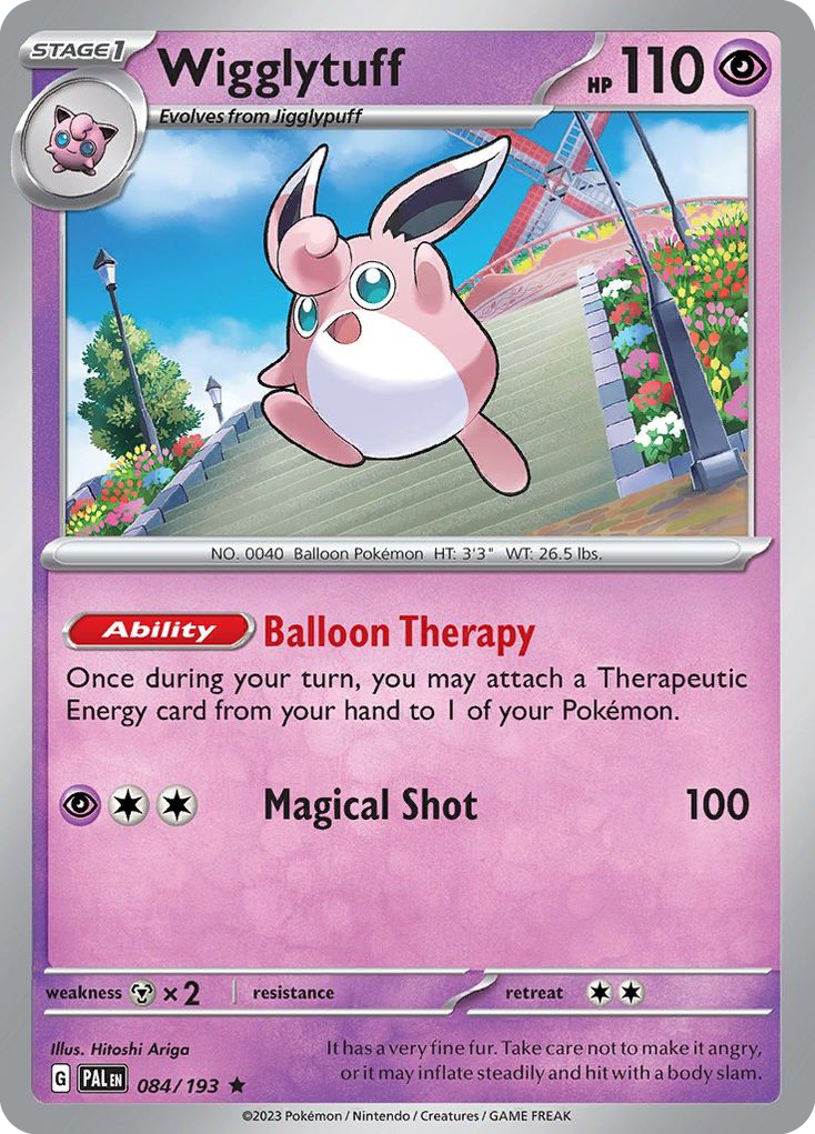 Wigglytuff - 84/193 - Holofoil - NM - Rare - Paldea Evolved