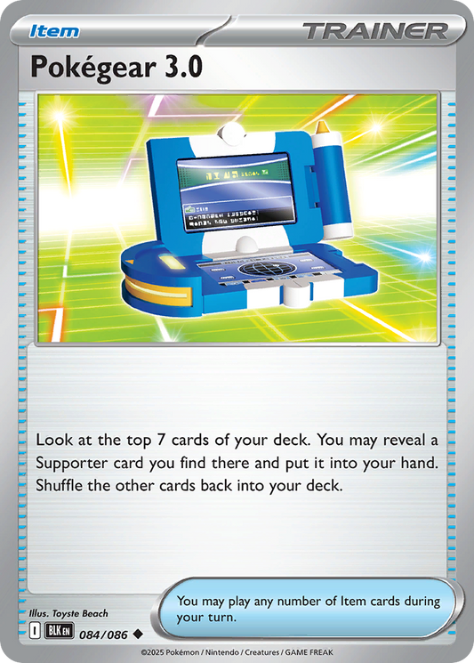 Pokégear 3.0 - 84/86 - Reverse Holofoil - NM - Uncommon - Black Bolt