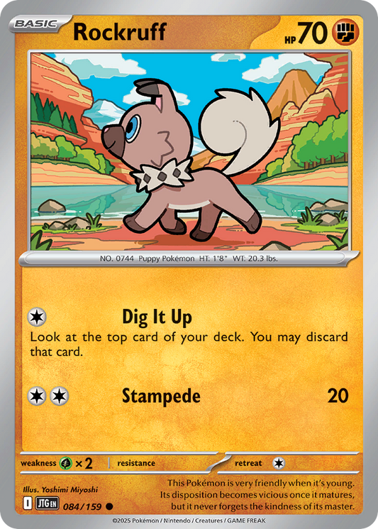 Rockruff - 84/159 - Normal - NM - Common - Journey Together