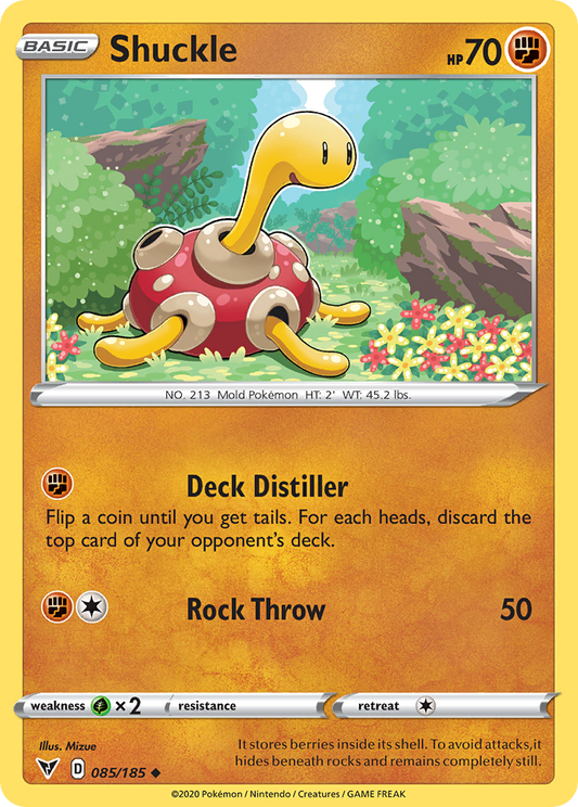 Shuckle - 85/185 - Normal - NM - Uncommon - Vivid Voltage