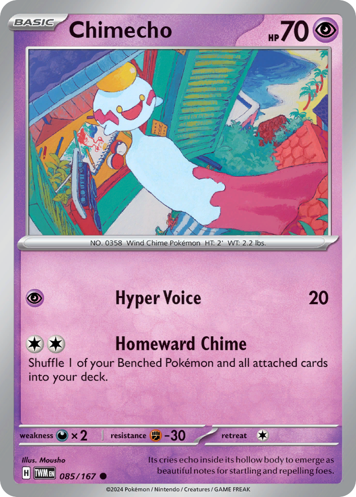 Chimecho - 85/167 - Reverse Holofoil - NM - Common - Twilight Masquerade