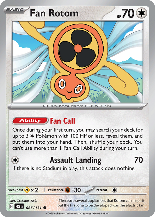 Fan Rotom - 85/131 - Normal - NM - Common - Prismatic Evolutions