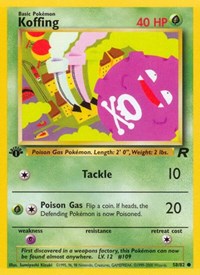 Koffing - 58/82 - Normal - NM - Common - Team Rocket