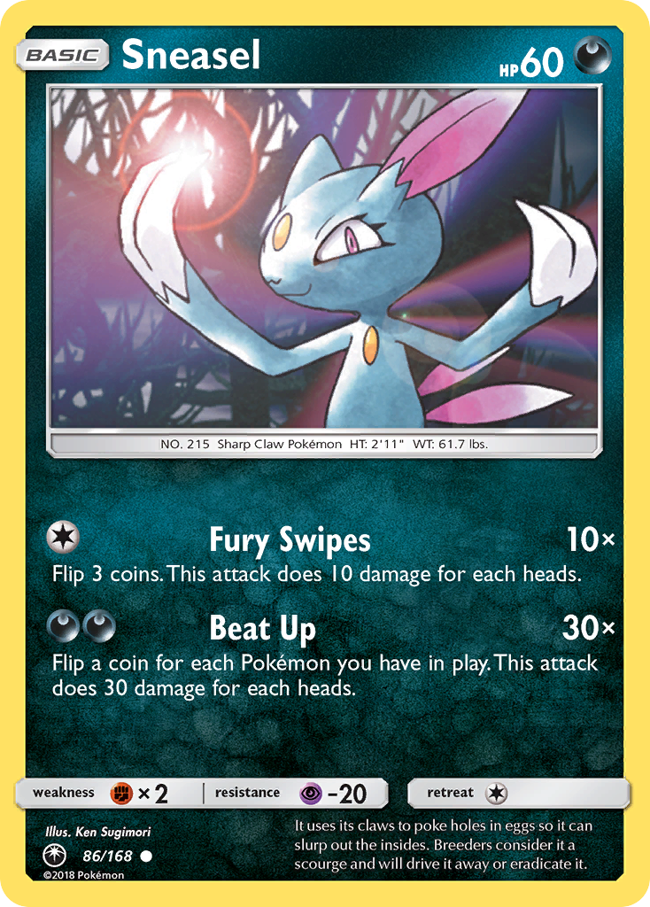 Sneasel - 86/168 - Normal - NM - Common - Celestial Storm