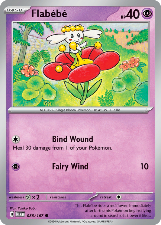 Flabébé - 86/167 - Reverse Holofoil - NM - Common - Twilight Masquerade