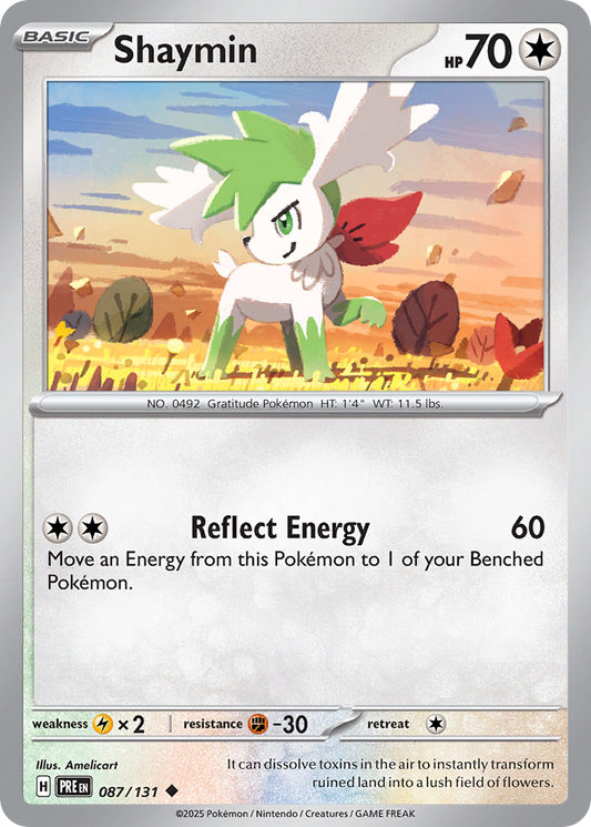 Shaymin - 87/131 - Normal - NM - Uncommon - Prismatic Evolutions