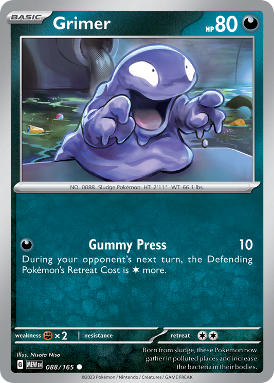 Grimer - 88/165 - Normal - NM - Common - 151