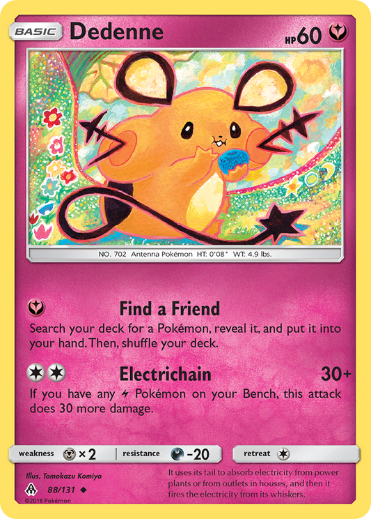 Dedenne - 88/131 - Normal - NM - Uncommon - Forbidden Light