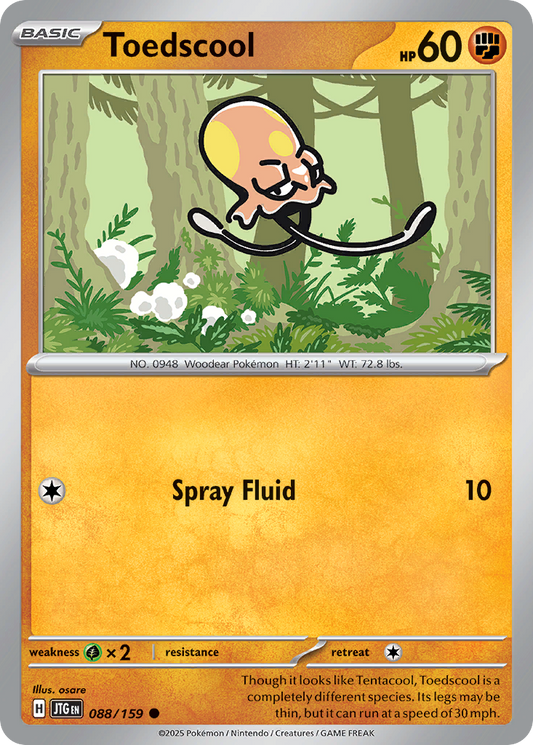 Toedscool - 88/159 - Normal - NM - Common - Journey Together