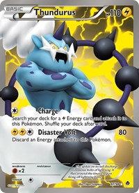 Thundurus Full Art - 97/98 - Holofoil - NM - Ultra Rare - Emerging Powers