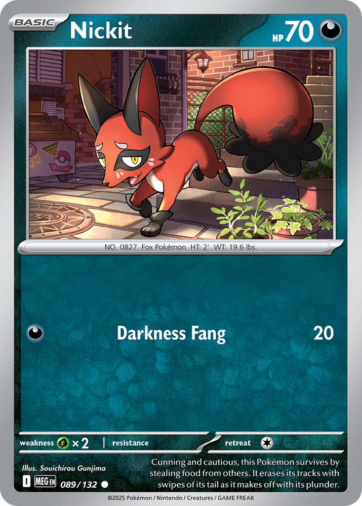 Nickit - 89/132 - Reverse Holofoil - NM - Common - Mega Evolution