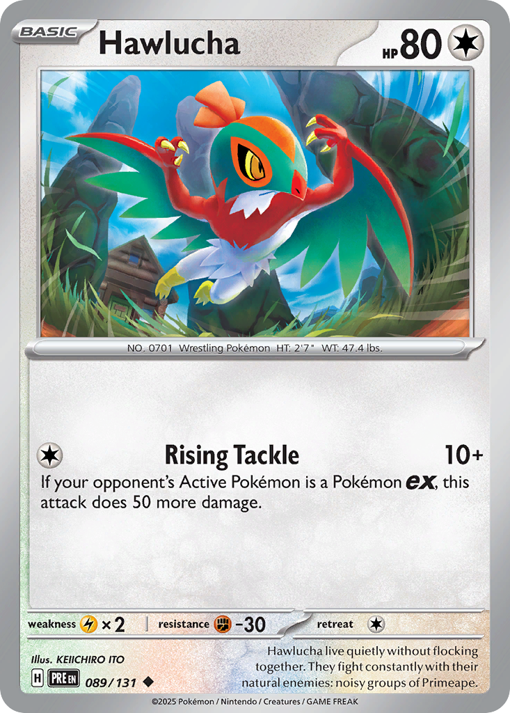 Hawlucha - 89/131 - Normal - NM - Uncommon - Prismatic Evolutions