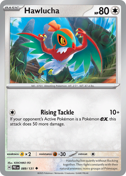 Hawlucha - 89/131 - Normal - NM - Uncommon - Prismatic Evolutions