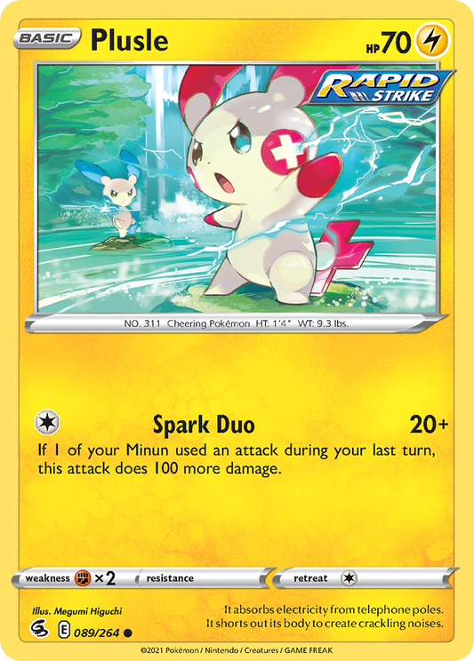 Plusle - 89/264 - Normal - NM - Common - Fusion Strike