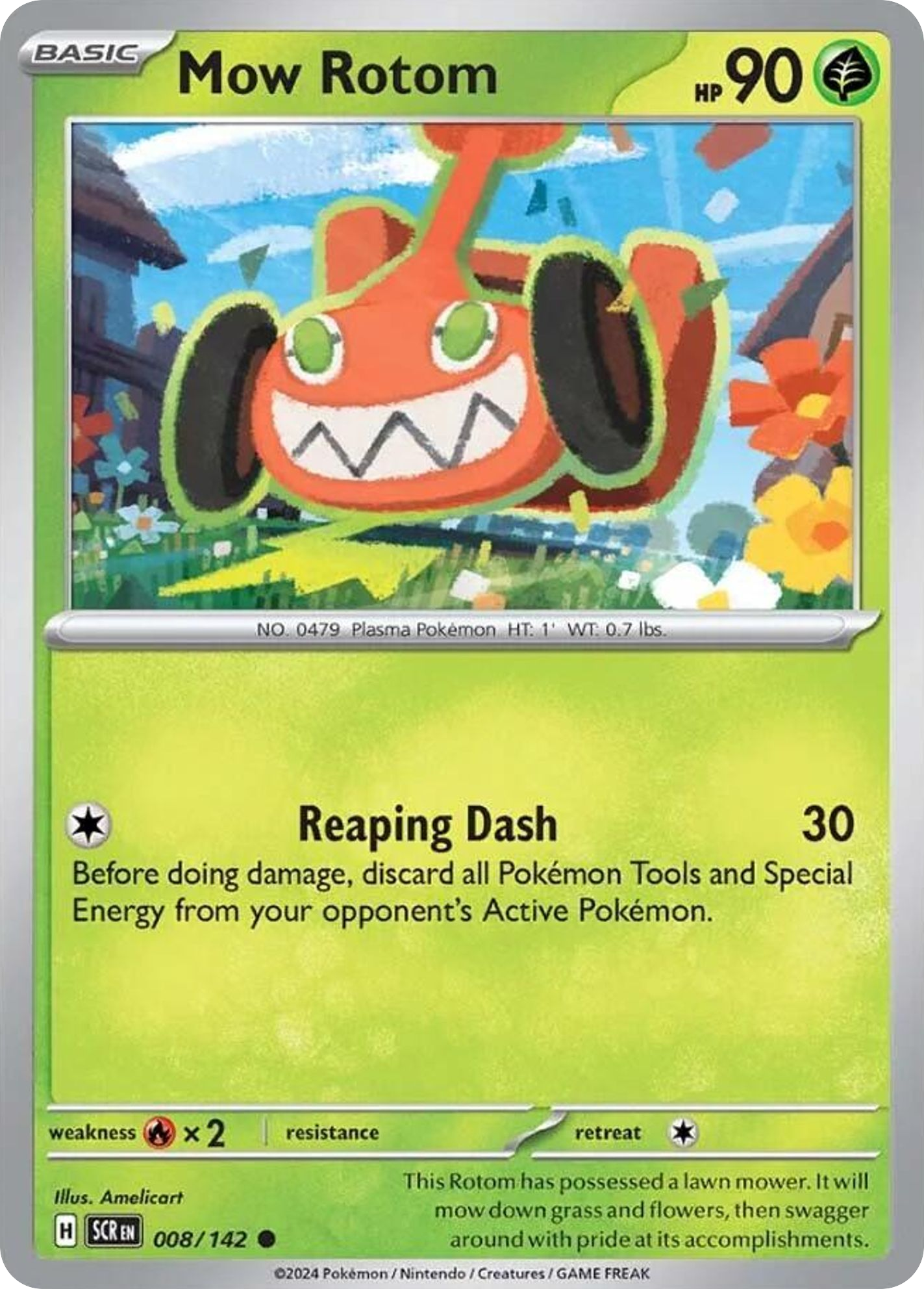 Mow Rotom - 8/142 - Normal - NM - Common - Stellar Crown