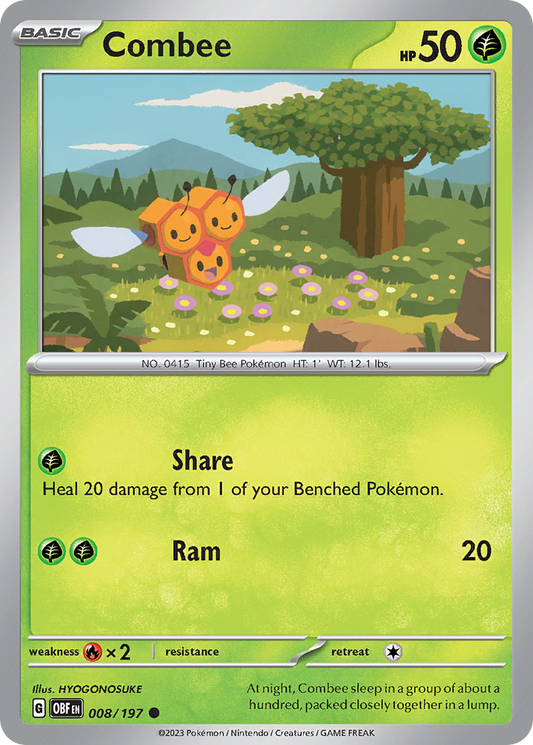 Combee - 8/197 - Normal - NM - Common - Obsidian Flames