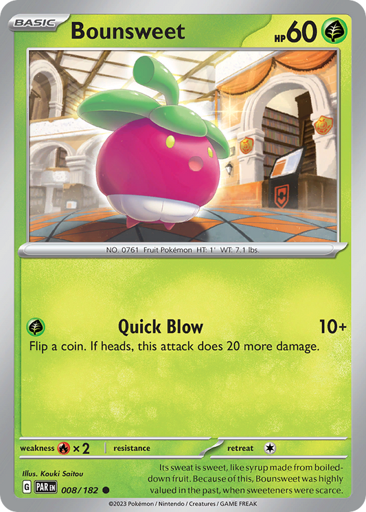 Bounsweet - 8/182 - Normal - NM - Common - Paradox Rift