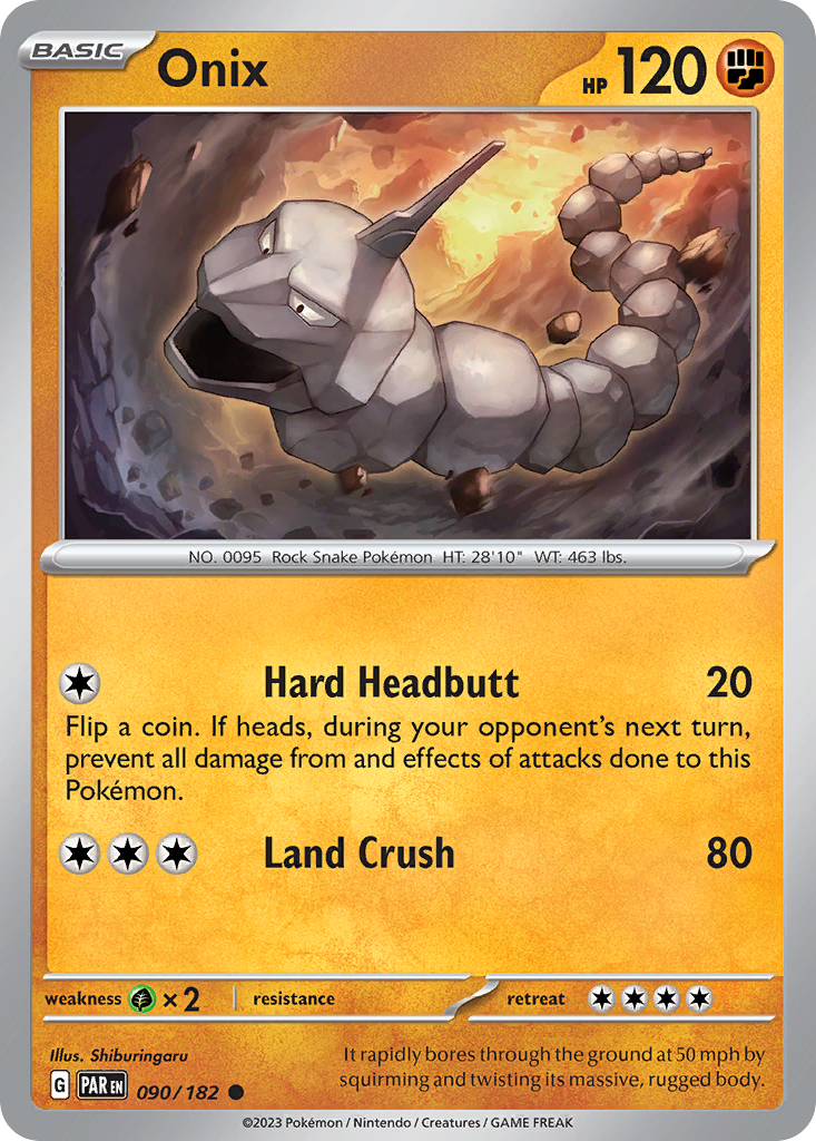 Onix - 90/182 - Normal - NM - Common - Paradox Rift