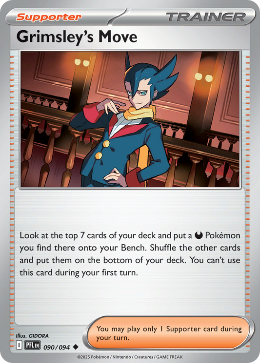 Grimsley's Move - 90/94 - Reverse Holofoil - NM - Uncommon - Phantasmal Flames
