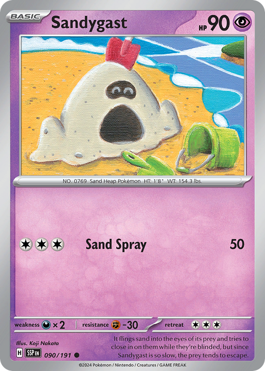 Sandygast - 90/191 - Normal - NM - Common - Surging Sparks