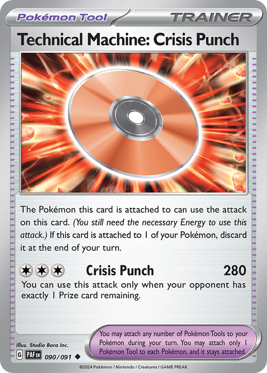 Technical Machine: Crisis Punch - 90/91 - Normal - NM - Uncommon - Paldean Fates