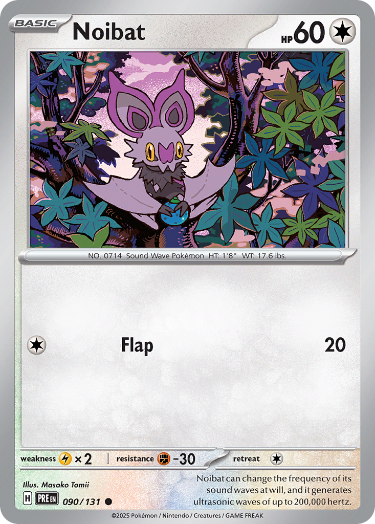Noibat - 90/131 - Normal - NM - Common - Prismatic Evolutions