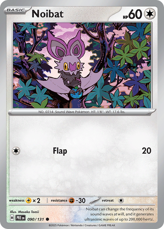 Noibat - 90/131 - Normal - NM - Common - Prismatic Evolutions