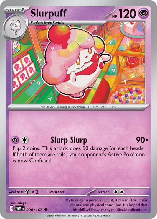 Slurpuff - 90/167 - Normal - NM - Uncommon - Twilight Masquerade