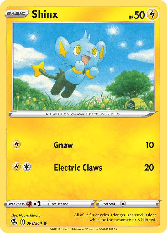 Shinx - 91/264 - Normal - NM - Common - Fusion Strike