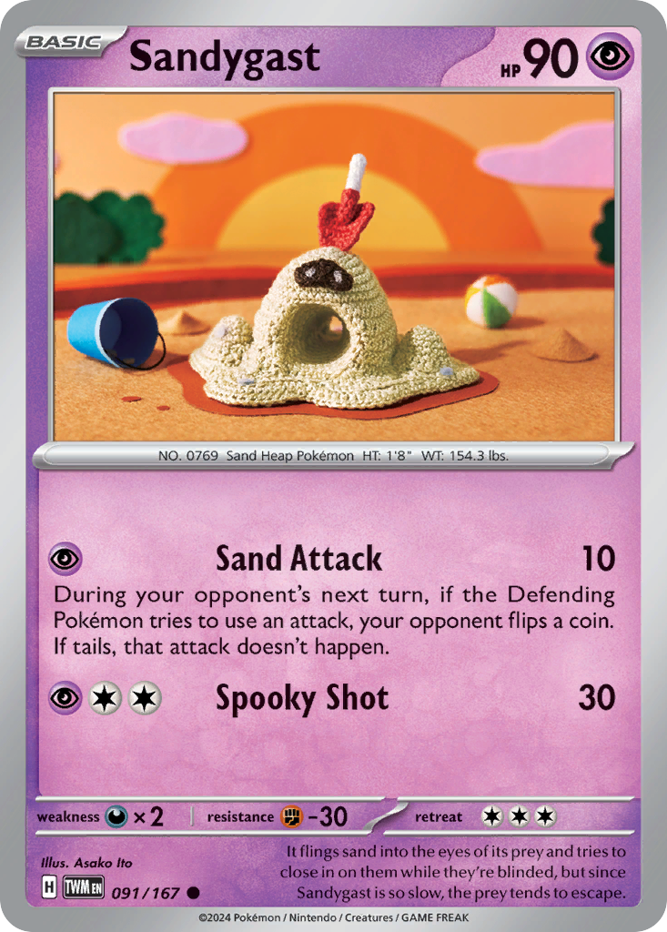 Sandygast - 91/167 - Reverse Holofoil - NM - Common - Twilight Masquerade