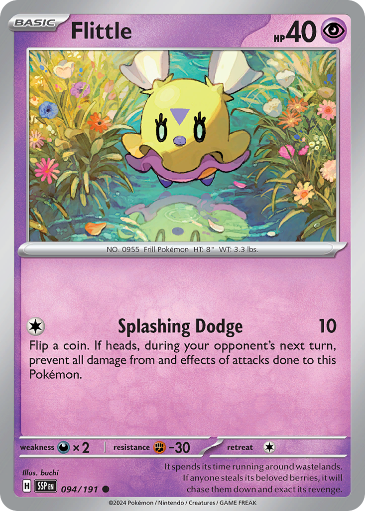 Flittle - 94/191 - Reverse Holofoil - NM - Common - Surging Sparks