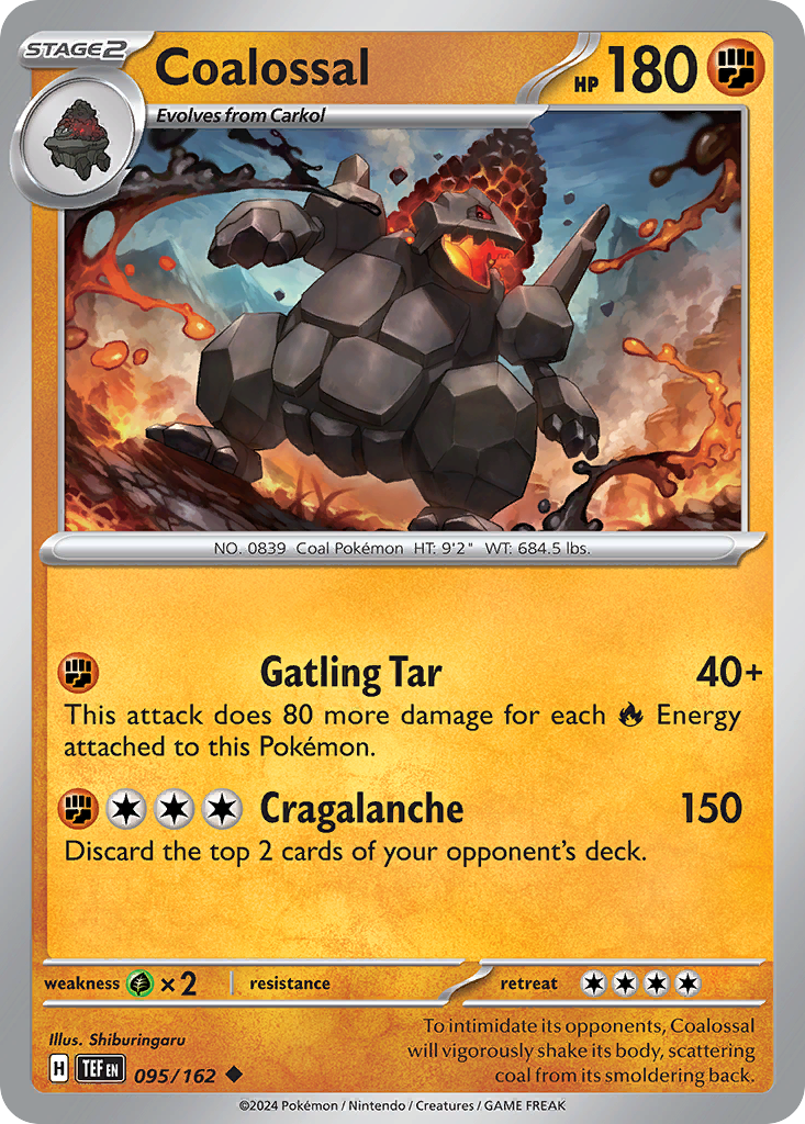 Coalossal - 95/162 - Reverse Holofoil - NM - Uncommon - Temporal Forces