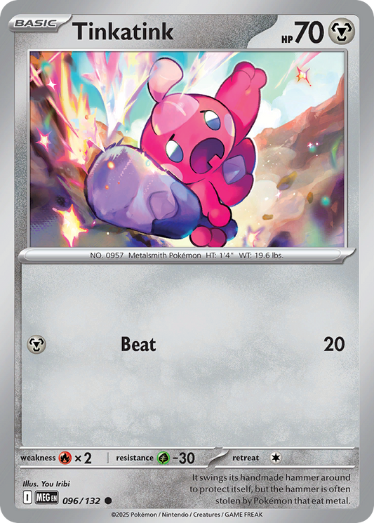 Tinkatink - 96/132 - Normal - NM - Common - Mega Evolution