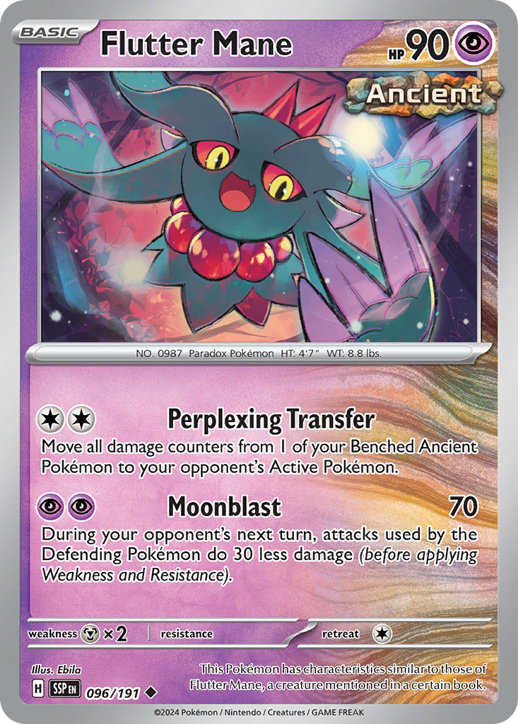 Flutter Mane - 96/191 - Normal - NM - Uncommon - Surging Sparks