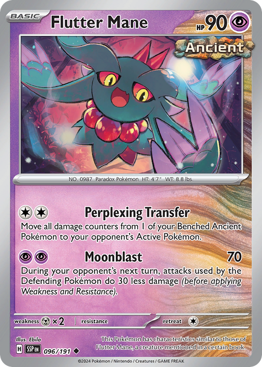 Flutter Mane - 96/191 - Reverse Holofoil - NM - Uncommon - Surging Sparks