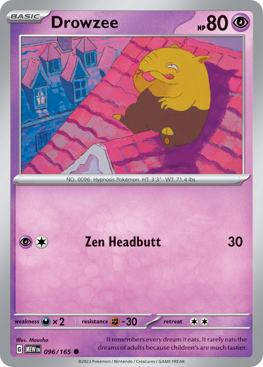 Drowzee - 96/165 - Normal - NM - Common - 151