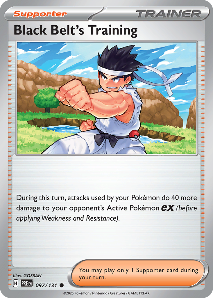 Black Belt's Training - 97/131 - Normal - NM - Common - Prismatic Evolutions