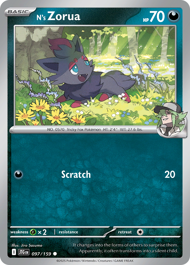 N's Zorua - 97/159 - Normal - NM - Common - Journey Together