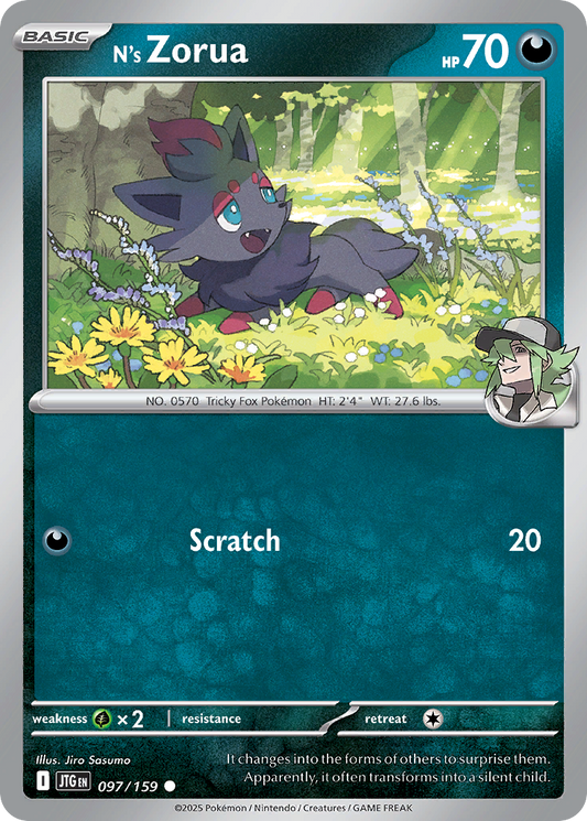 N's Zorua - 97/159 - Normal - NM - Common - Journey Together
