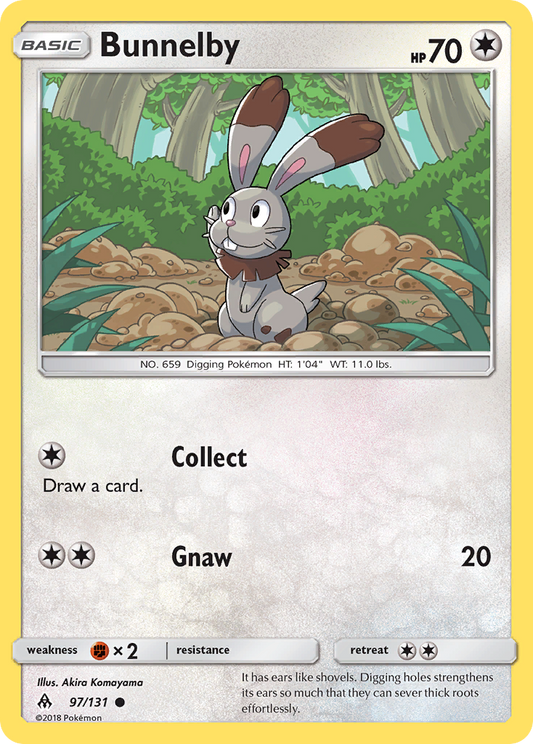 Bunnelby - 97/131 - Normal - NM - Common - Forbidden Light