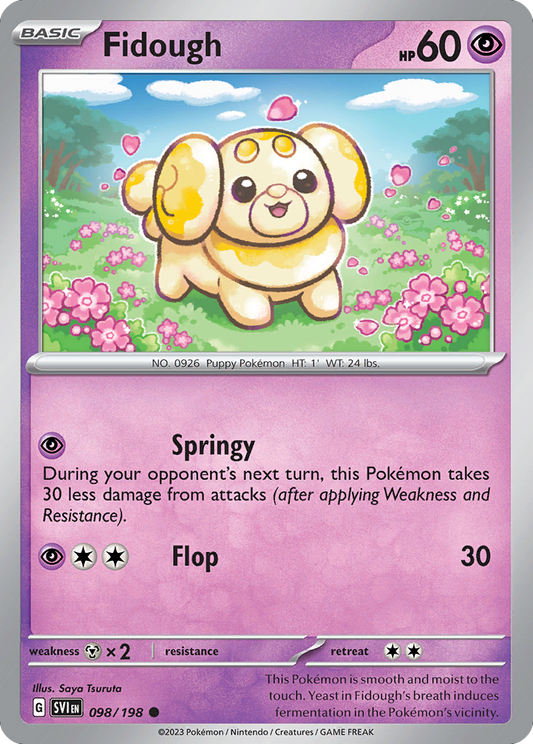 Fidough - 98/198 - Normal - NM - Common - Scarlet & Violet