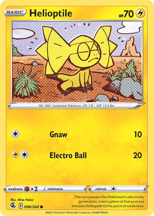 Helioptile - 98/264 - Normal - NM - Common - Fusion Strike